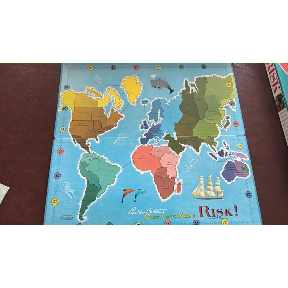 Parker Brothers RISK Vintage Strategy Board Game Complete